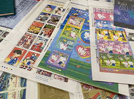 多数の切手をお買い取り