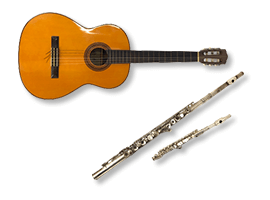 フルート、クラッシックギター